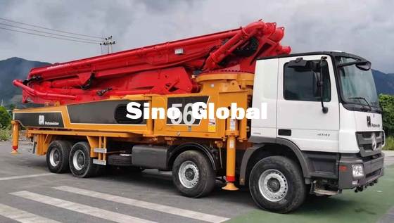 Ciężarówka Diesel Używana pompa do betonu Putzmeister M56-5 148M³/H z 5 sekcjami