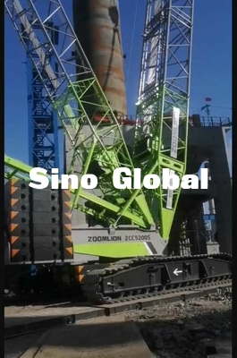 używany 400 tonowy żuraw gąsienicowy Zoomlion ZCC5200S 84m Boom