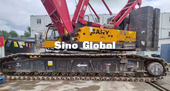 Używany żuraw gąsienicowy Sany 250 ton model SCC2500C o mocy 242 kW